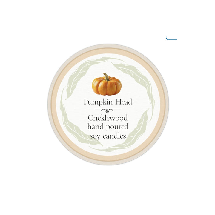 Pumpkin Head hand-poured natural soy candles